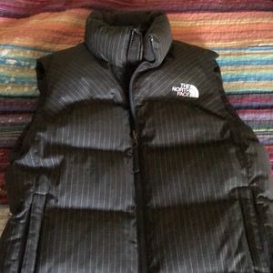 Euc North Face pinstripe vest.